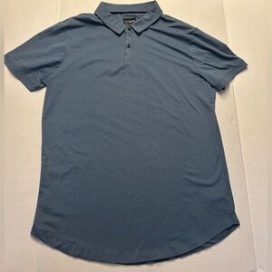 NWT $72 Men’s Cuts Curve Hem Blue Polo Shirt Shorts Sleeve Size XXL